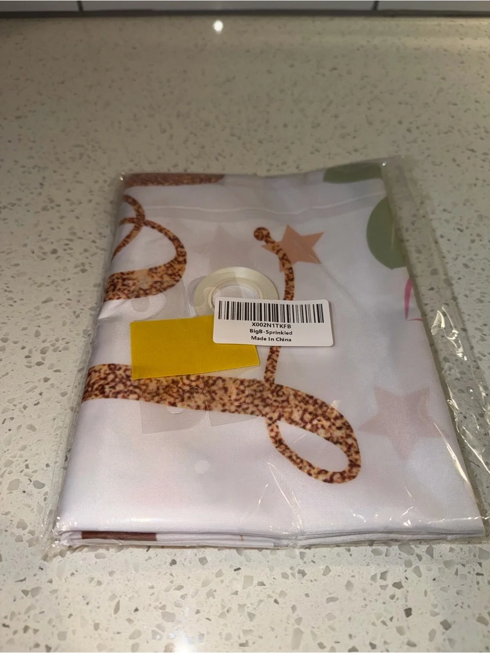 New Pink & Gold 'Sprinkled With Love' Party Backdrop - Baby Sprinkle Shower
